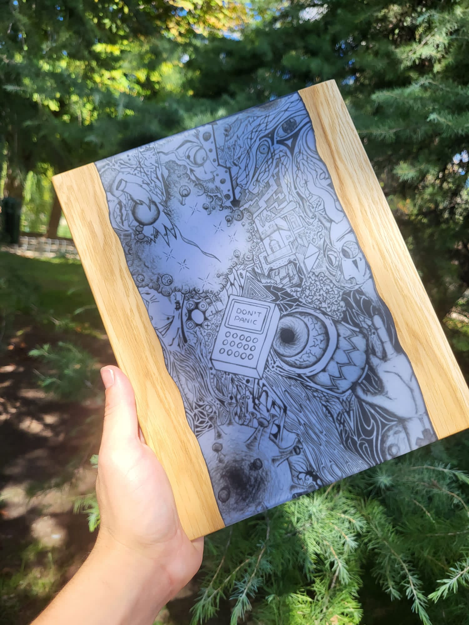 🎨 Tabla con arte encapsulado – Tu diseño, hecho eterno